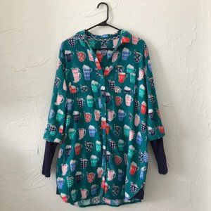 Jane & Bleecker Sleep Shirt Hot Cocoa Mug Print